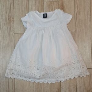 GAP White Eyelet Casual Dress for Kids
